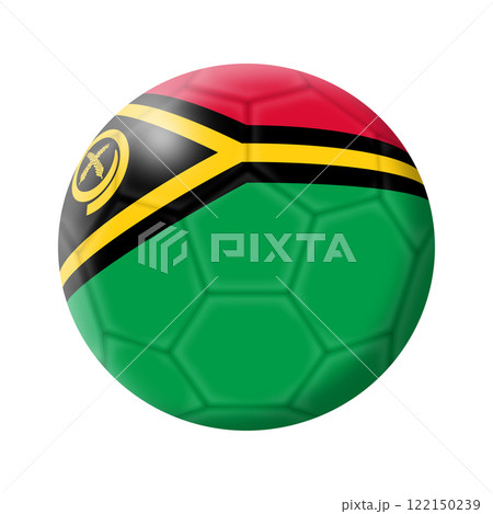 Vanuatu soccer ball football with clipping path Vanuatu soccer ball football with clipping path 122150239