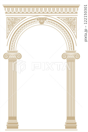 Classic antique portal with columns Classic antique portal with columns 122150301