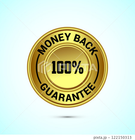 Money back guarantee icon design illustration. Money back guarantee badge and label Money back guarantee icon design illustration. Money back guarantee badge and label 122150313