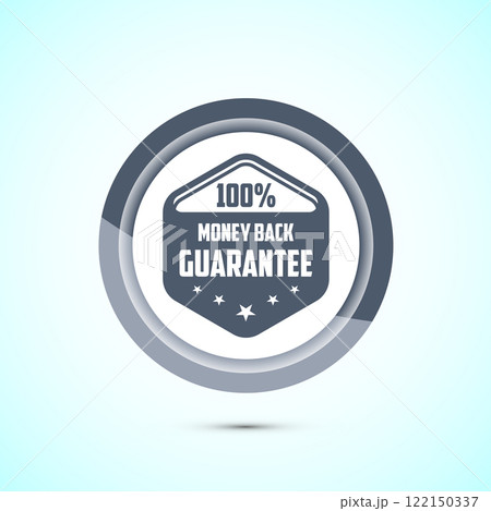 Money back guarantee icon design illustration. Money back guarantee badge and label 122150337