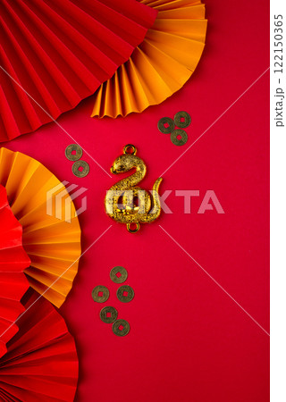 Chinese new year concept. Lunar year of snake 122150365