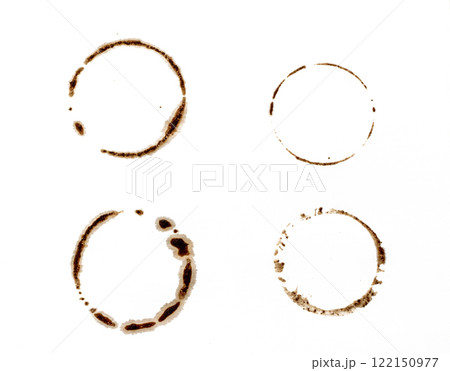 Cup ring splashes and circle drink marks. 122150977