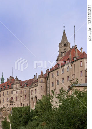 Majestic Sigmaringen Castle Perched on Rugged Cliff Above Tranquil Danube: Historic Hohenzollern Residence Showcases Medieval Architecture and Royal Collections in Picturesque Baden-Wurttemberg 122151224