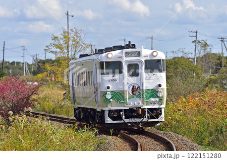 日高本線 浜厚真-勇払 JR北海道 キハ40-1706(苫小牧)カムイサウルス 日高本線 浜厚真-勇払 JR北海道 キハ40-1706(苫小牧)カムイサウルス 122151280