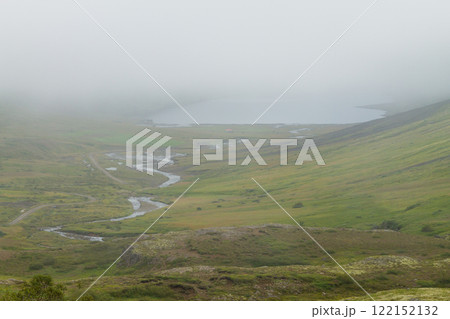 Mjoifjordur rural landscape, east Iceland. Icelandic panorama Mjoifjordur rural landscape, east Iceland. Icelandic panorama 122152132