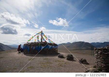 Presidential ovoo in Altai Tavan Bogd National Park, Mongolia 122152403