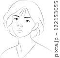 Elegant and Modern Line Art Portraits of Women Minimalist Female Faces and Profiles for Contemporary Branding, and Social Media 122153055