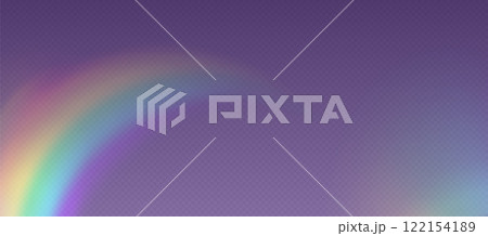 Rainbow refraction overlay, prism light effect, leak flare. Rainbow refraction overlay, prism light effect, leak flare. 122154189