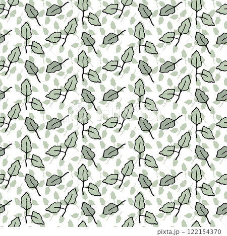 Seamless pattern with small green leaves. Perfect for background, textile, or wrapping paper A delicate, repeating pattern featuring tiny green leaves. Ideal for creating a fresh aesthetic Seamless pattern with small green leaves. Perfect for background, textile, or wrapping paper A delicate, repeating pattern featuring tiny green leaves. Ideal for creating a fresh aesthetic 122154370