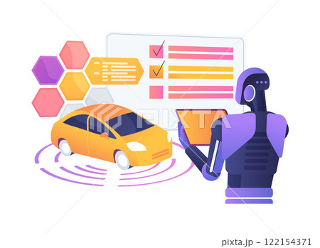 AI-Optimized Prototype Testing abstract concept vector illustration. AI-Optimized Prototype Testing abstract concept vector illustration. 122154371