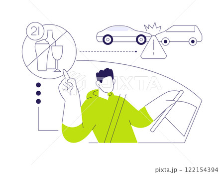 Legal drinking age abstract concept vector illustration. Legal drinking age abstract concept vector illustration. 122154394