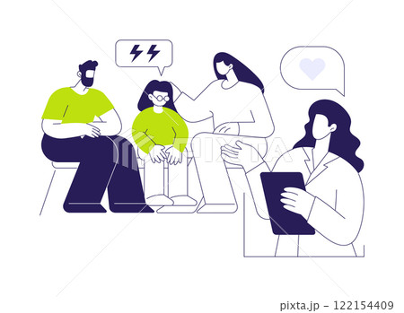 Teens anxiety treatment abstract concept vector illustration. 122154409