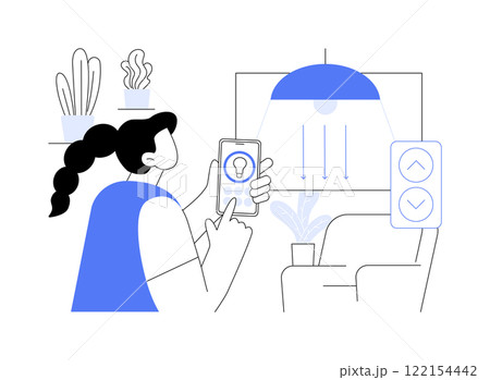 Install light controller isolated cartoon vector illustrations. 122154442