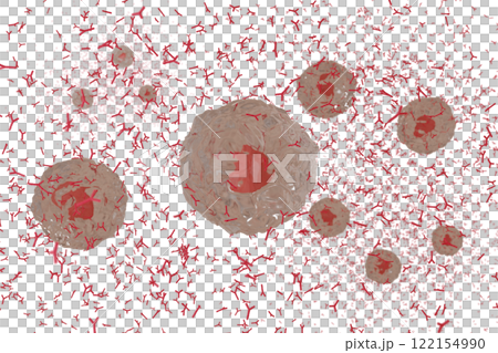Image of plasma cells producing antibodies Image of plasma cells producing antibodies 122154990