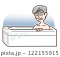 お風呂での事故注意のイラスト 122155915
