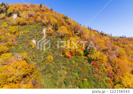 秋の立山黒部アルペンルート 紅葉の立山ロープウェイ 秋の立山黒部アルペンルート 紅葉の立山ロープウェイ 122156543