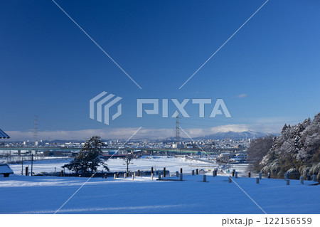 冬の晴れた日の多賀城から見る仙台 122156559