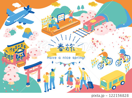 春旅を楽しむ人達 春旅を楽しむ人達 122156828