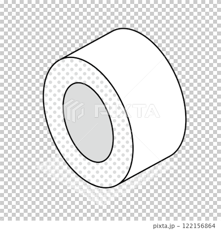 アイソメトリック_立体的でシンプルなアルファベットO 122156864