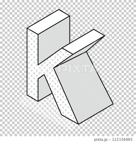 Isometric_3D 和簡單字母 K Isometric_3D 和簡單字母 K 122156865