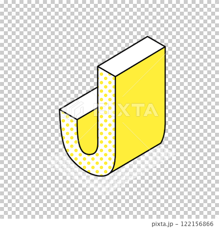 Isometric_3D simple alphabet J Isometric_3D simple alphabet J 122156866
