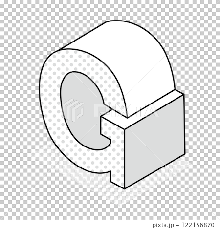 Isometric_3D simple alphabet G 122156870