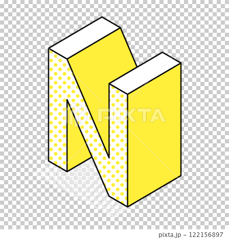 Isometric_3D simple alphabet N 122156897