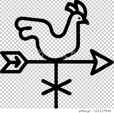 Wind direction indicators in outline icon style, weather and astronomy theme. 122157640