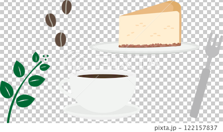 時尚咖啡與起司蛋糕插畫素材集 時尚咖啡與起司蛋糕插畫素材集 122157837