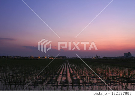 群馬県玉村町の水田と玉村花火大会の観覧会場 群馬県玉村町の水田と玉村花火大会の観覧会場 122157993