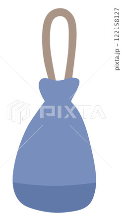 巾着の通学バッグのベクターイラスト 巾着の通学バッグのベクターイラスト 122158127