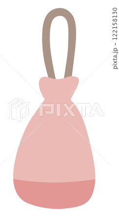 巾着の通学バッグのベクターイラスト 122158130