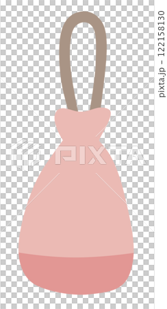 巾着の通学バッグのベクターイラスト 122158130