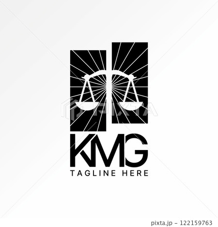 Logo design graphic concept creative premium vector stock image graphic balance shine scale law firm judical advocate to dispute fairness crime office 122159763