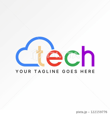 Logo design graphic concept creative premium vector stock image graphic text word Tech line cloud font research website typography big data branding Logo design graphic concept creative premium vector stock image graphic text word Tech line cloud font research website typography big data branding 122159776