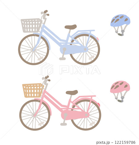 自転車とヘルメット 自転車とヘルメット 122159786