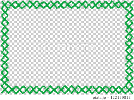 手描きのクレヨン素材　背景　フレーム 122159812