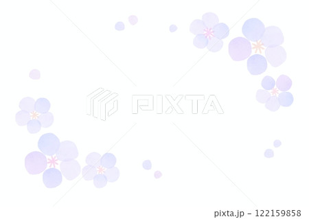 かわいい梅の花のフレーム かわいい梅の花のフレーム 122159858