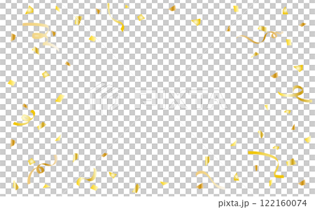 Golden confetti falling background illustration material Golden confetti falling background illustration material 122160074