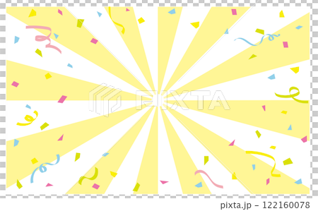 カラフルな紙吹雪の舞う背景イラスト素材 カラフルな紙吹雪の舞う背景イラスト素材 122160078