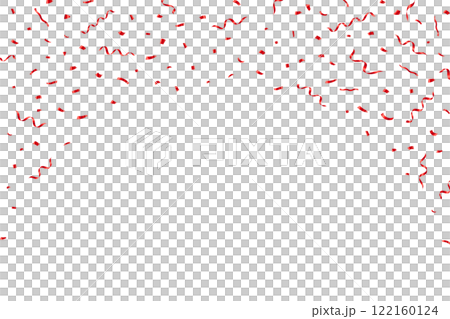 Red confetti vector illustration Red confetti frame Red confetti vector illustration Red confetti frame 122160124