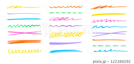 Line pen brush marker color stroke underline vector set. Hand drawn doodle sketch pen brush stroke scribble underline. Marker emphasis color doodle sketch grunge highlight. Vector Line pen brush marker color stroke underline vector set. Hand drawn doodle sketch pen brush stroke scribble underline. Marker emphasis color doodle sketch grunge highlight. Vector 122160292