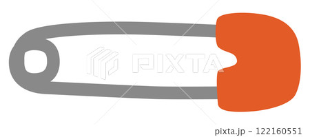 安全ピンのベクターイラスト 安全ピンのベクターイラスト 122160551