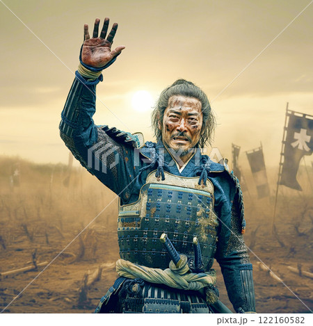 戦いを制止する侍 122160582