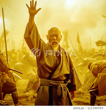 戦いを制止する侍 122160585