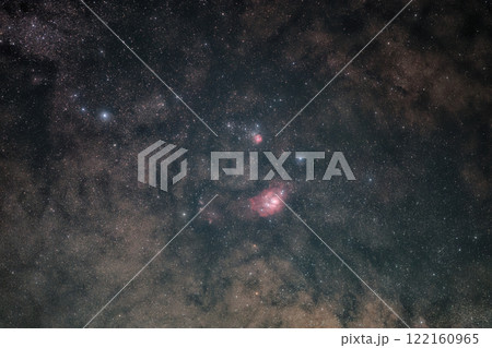 いて座の銀河と散光星雲（M8,M20） 122160965