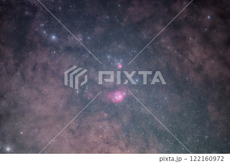いて座の散光星雲　M8、M20 122160972