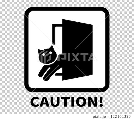 一隻貓從門裡逃出來的圖標 122161359