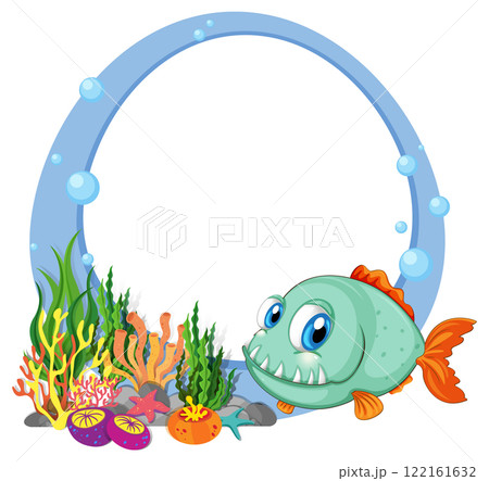 Colorful Sea Life with Cartoon Fish Colorful Sea Life with Cartoon Fish 122161632