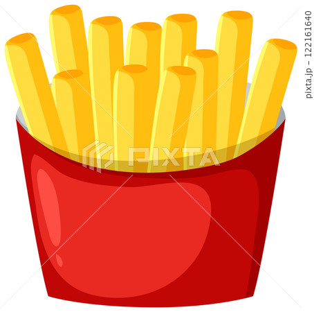 Crispy Golden French Fries Illustration 122161640